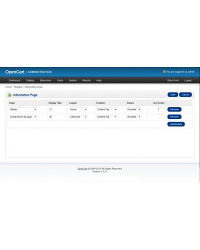 Information Page Module